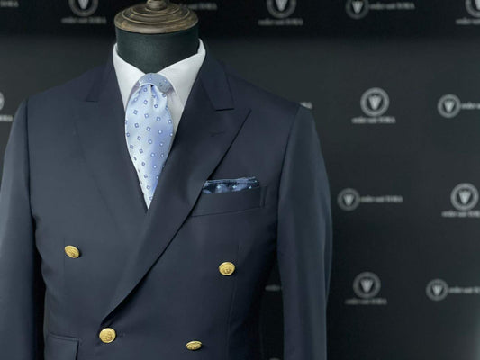 オーダースーツ 【結婚式 愛知 ネイビー】 【結婚式 タキシード オーダーメイド】