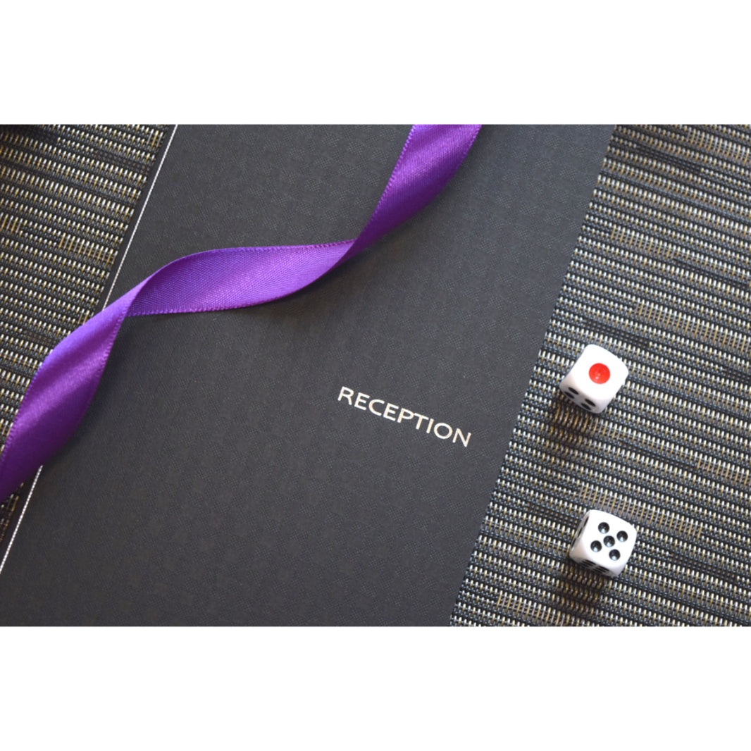 【結婚式 席次表 大人数専用】ヴェリタ ブラック (印刷込み)【結婚式 ペーパー 席次表】