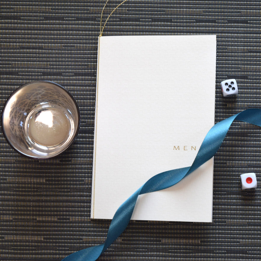 メニュー (印刷込み) ヴェリタ ホワイト 結婚式 メニュー【結婚式 ペーパー メニュー表】