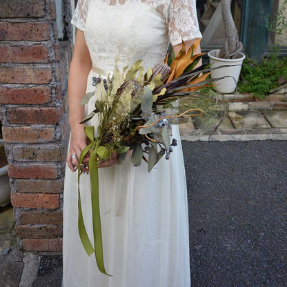 【ドライフラワー】ブーケ 【結婚式 フラワー ドライフラワー ブーケ ブートニア】