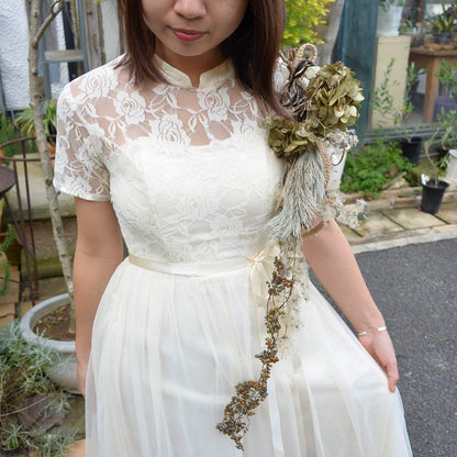 ドライフラワーコサージュ　【結婚式　フラワー　贈呈用花束】