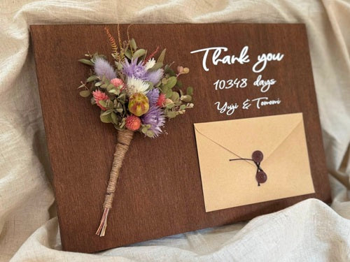 ブーケ付き レターボード