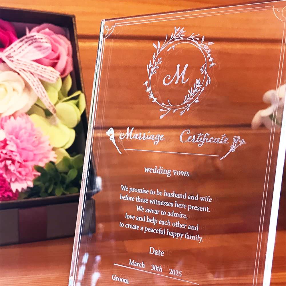 結婚証明書mini-シンプル- 【結婚証明書 オーダーメイド】