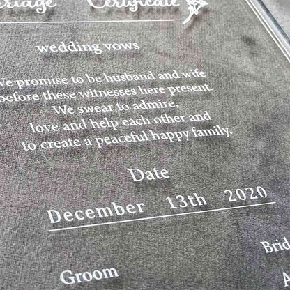 結婚証明書-シンプル- 【結婚証明書 オーダーメイド】