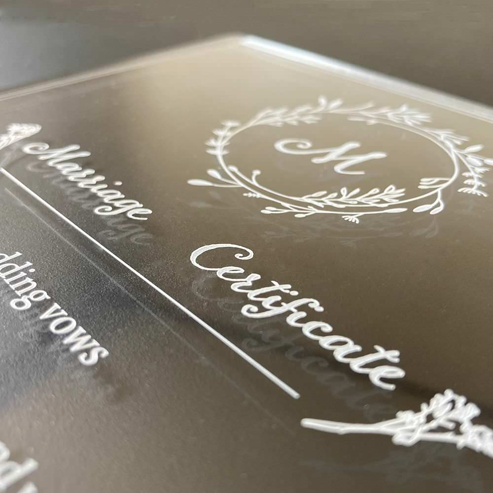 結婚証明書-シンプル- 【結婚証明書 オーダーメイド】