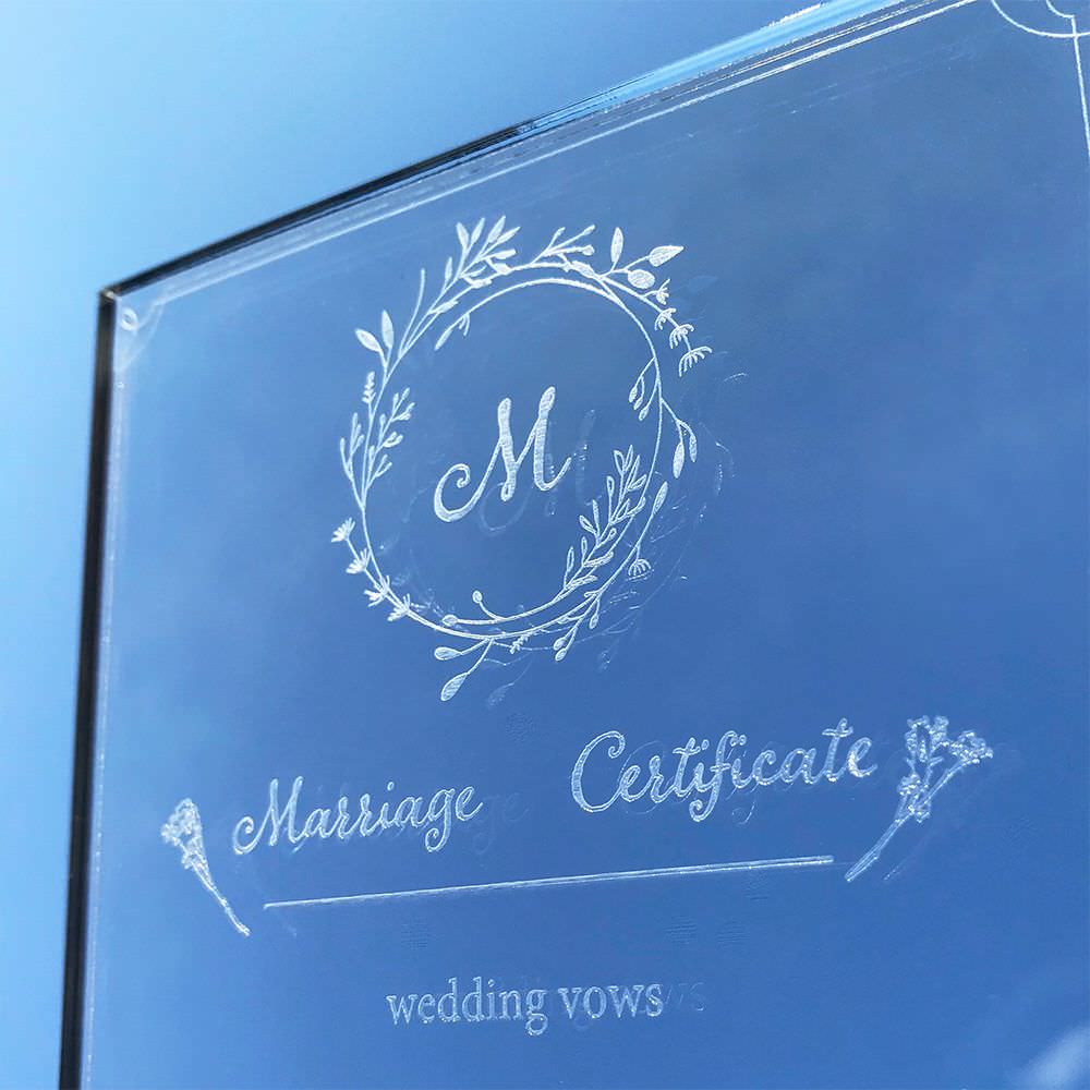 結婚証明書-シンプル- 【結婚証明書 オーダーメイド】