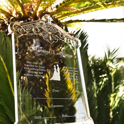 結婚証明書-ガゼボ- 【結婚証明書 オーダーメイド】