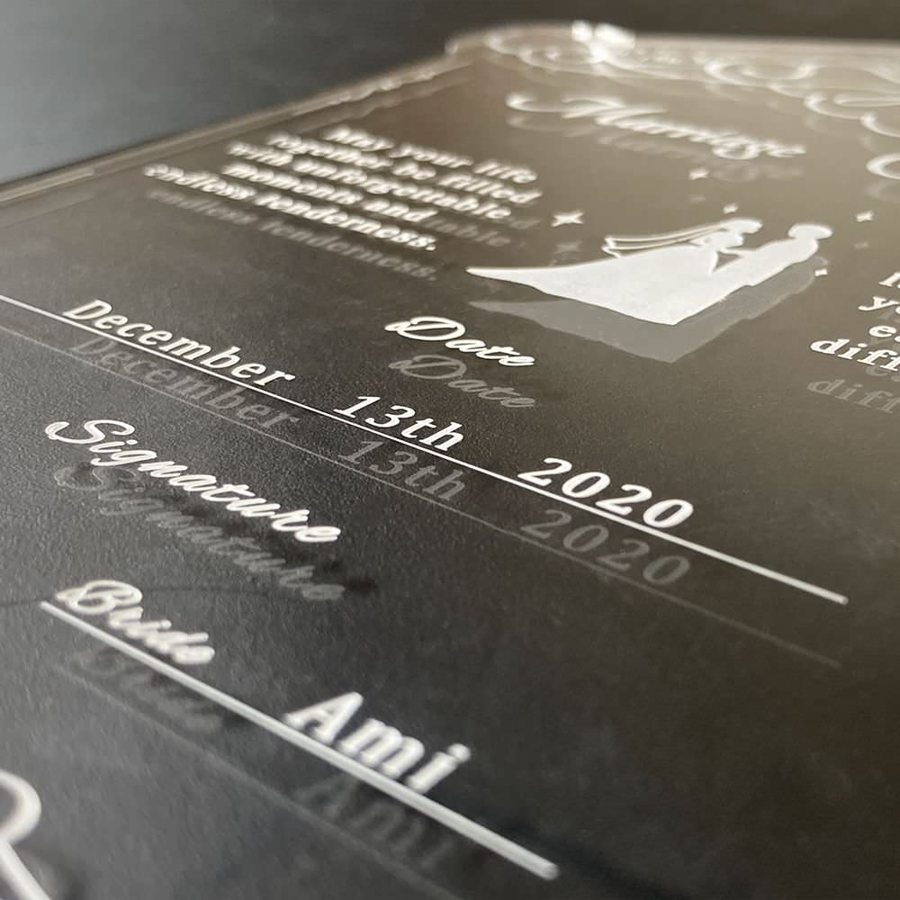 結婚証明書-ガゼボ- 【結婚証明書 オーダーメイド】