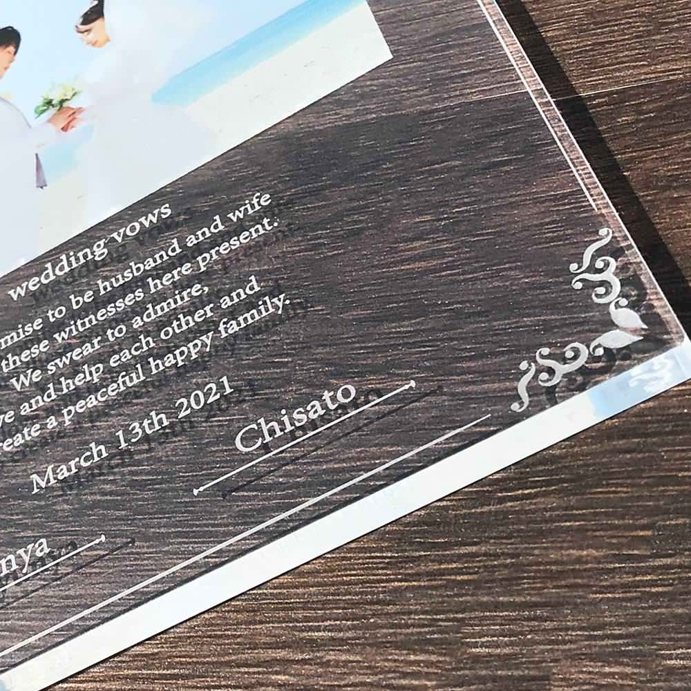 結婚証明書mini-シンプルリーフ- 【結婚証明書】