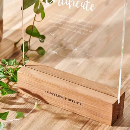 【結婚証明書】クリアタイプ DESIGN A 【結婚証明書】