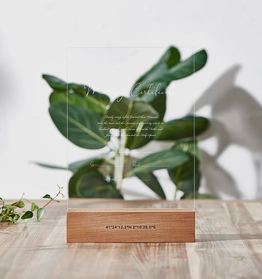 【結婚証明書】クリアタイプ DESIGN C 【結婚証明書】