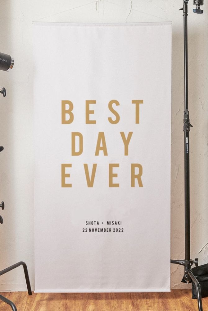 タペストリー DESIGN A 【結婚式 ウェルカムグッズ タペストリー】