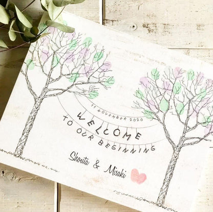 【結婚証明書】ウッドパネル ウェディングツリー/バルーン 【結婚証明書】