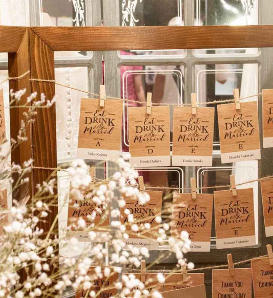 エスコートタグ【結婚式 ペーパー 席札】