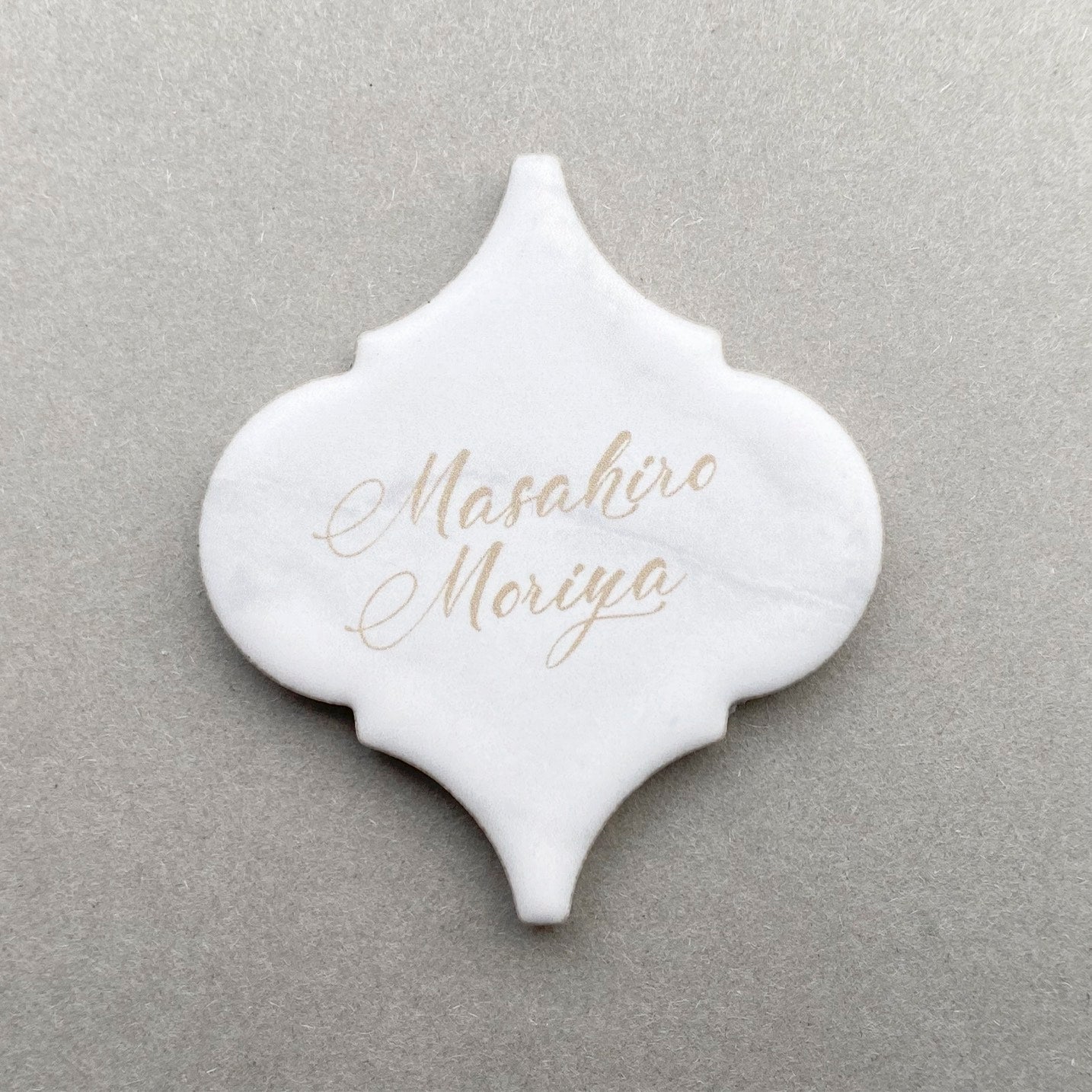 【結婚式 席札】タイル(大理石柄)【結婚式 ペーパー 席札】