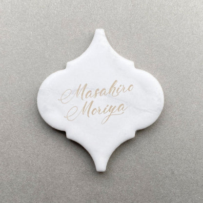 【結婚式 席札】タイル(大理石柄)【結婚式 ペーパー 席札】