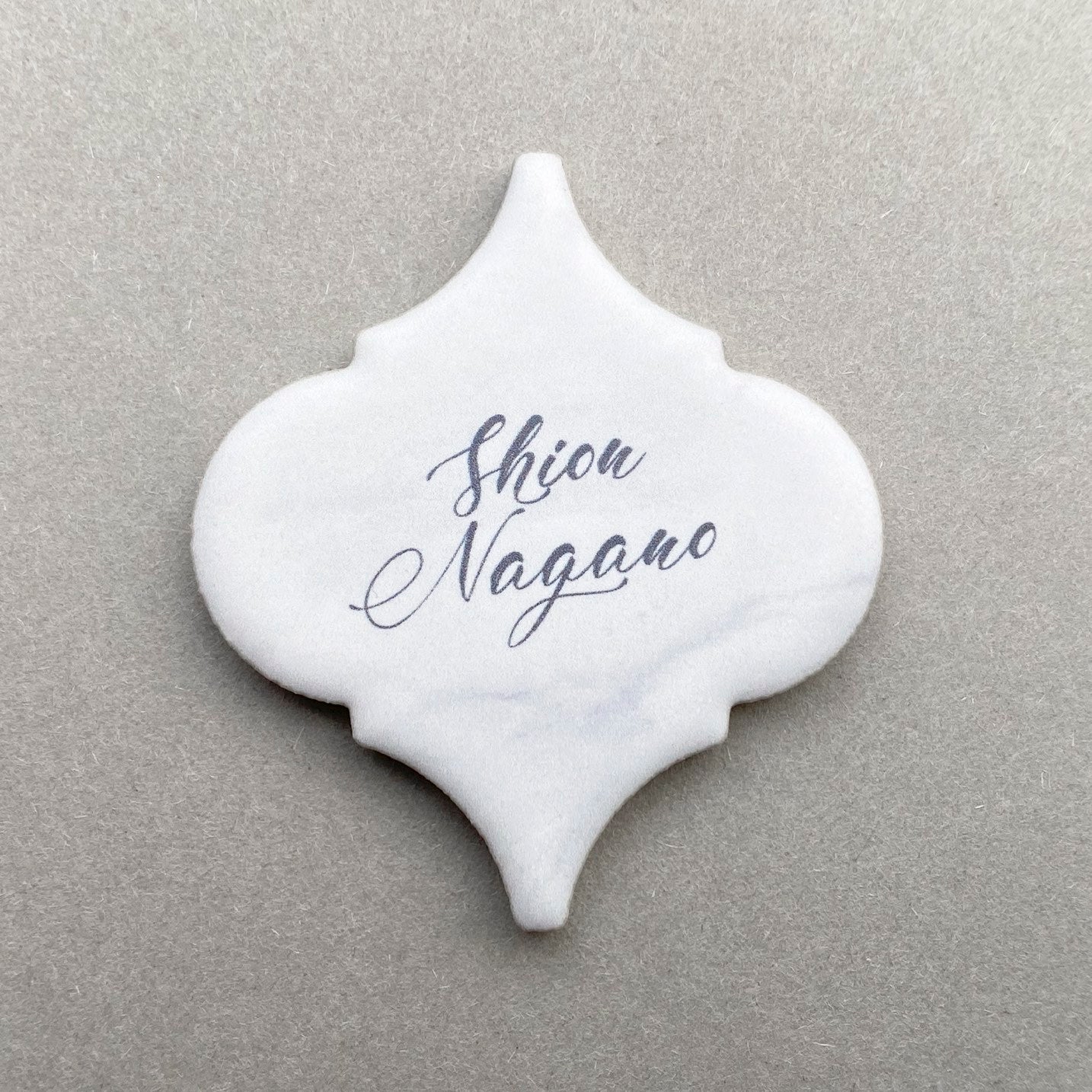 【結婚式 席札】タイル(大理石柄)【結婚式 ペーパー 席札】