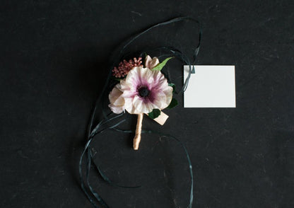 【造花】Girly-Pop赤のアネモネブーケ 【結婚式 フラワー 造花 ブーケ ブートニア】