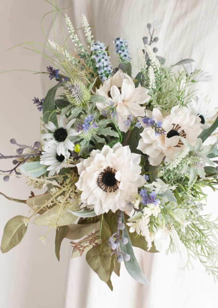 【造花】Natural-Chicクラッチブーケ 【結婚式 フラワー 造花 ブーケ ブートニア】