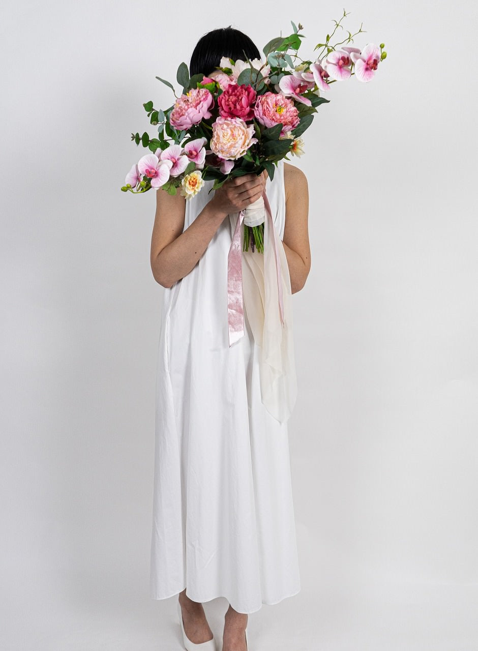 【造花】海外風ミックスカラーの笑顔が輝くブーケ 【結婚式 フラワー 造花 ブーケ ブートニア】