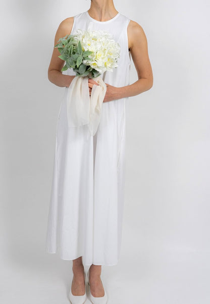 【造花】白の贅沢ブーケ 上品で清楚な仕上がり 【結婚式 フラワー 造花 ブーケ ブートニア】