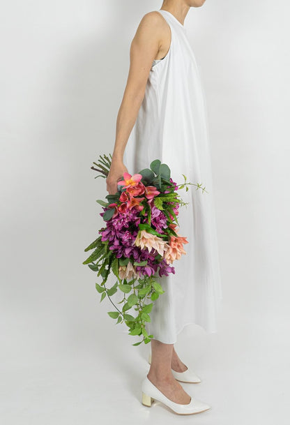 【造花】ビーチや青空の下が合うビビットピンクのブーケ ブーゲンビリア 【結婚式 フラワー 造花 ブーケ ブートニア】