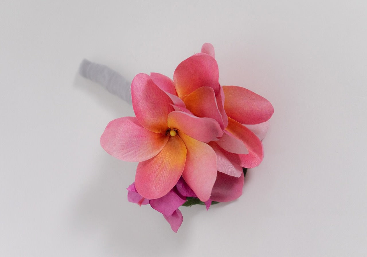 【造花】ビーチや青空の下が合うビビットピンクのブーケ ブーゲンビリア 【結婚式 フラワー 造花 ブーケ ブートニア】