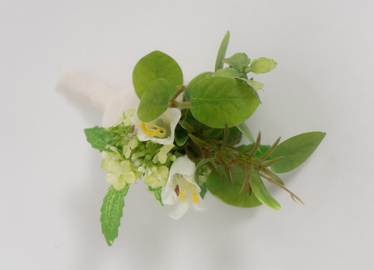 造花】グリーン使いがおしゃれ 瑞々しいナチュラルなブーケ 【結婚式