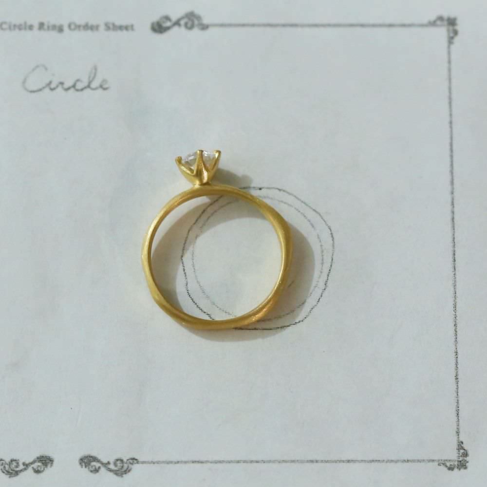 Circle Engagement Ring　【結婚式　指輪　エンゲージリング】