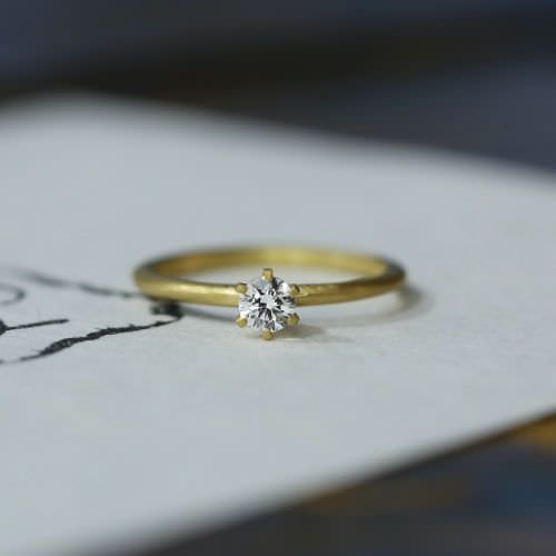 Double Star Engagement Ring　【結婚式　指輪　エンゲージリング】