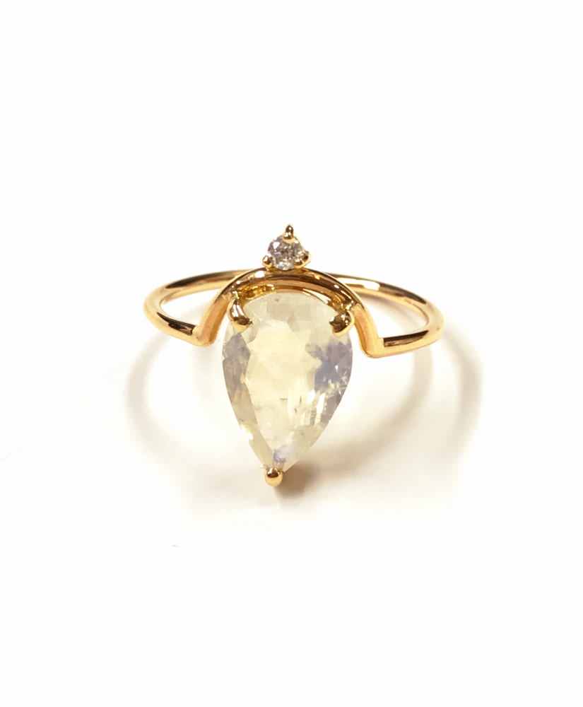 Arch Moonstone Ring　【結婚式　指輪　ファッションリング】