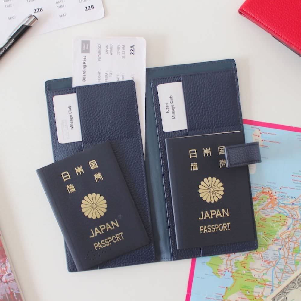futari passport (Ocean Navy) フタリパスポート　【結婚式　ギフト　両親プレゼント】