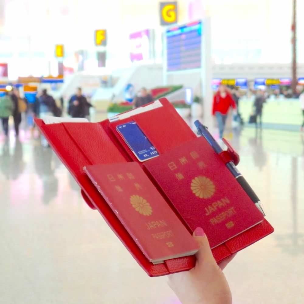 futari passport (Bourgogne Red) フタリパスポート　【結婚式　ギフト　両親プレゼント】