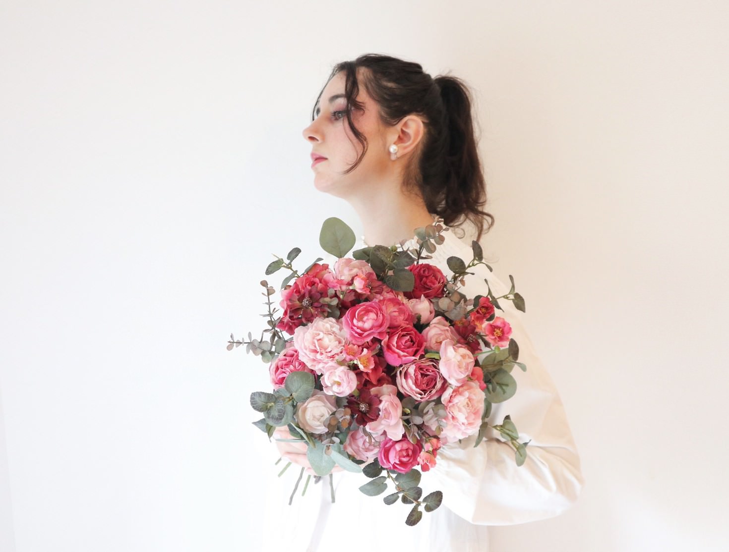 【造花】Rental Bouquet :Palais Royal　【結婚式　フラワー　造花　ブーケ　ブートニア　レンタル】