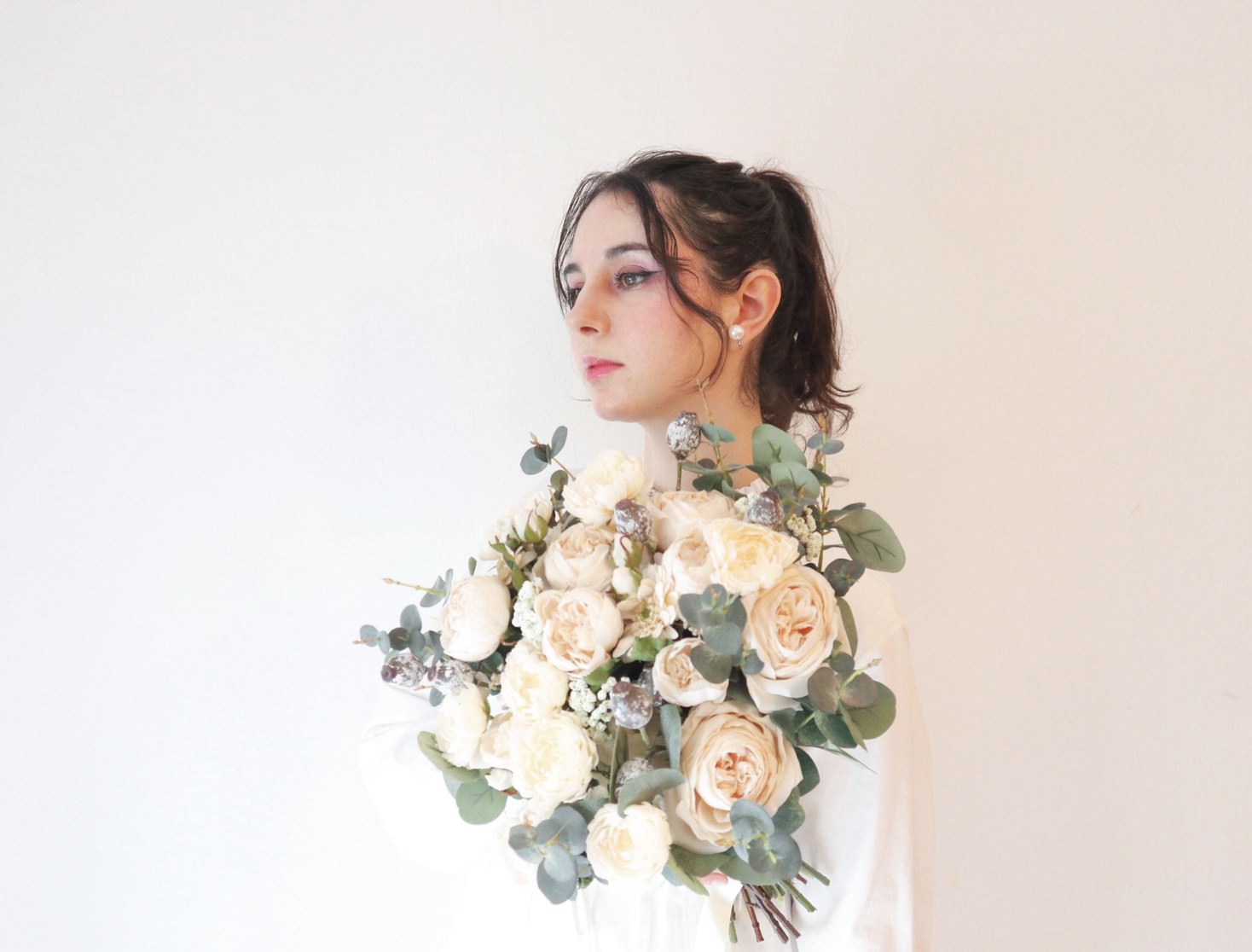 【造花】Rental Bouquet : Sainte Chapelle　【結婚式　フラワー　造花　ブーケ　ブートニア　レンタル】