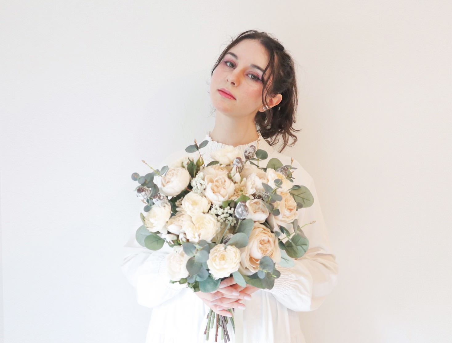 【造花】Rental Bouquet : Sainte Chapelle　【結婚式　フラワー　造花　ブーケ　ブートニア　レンタル】