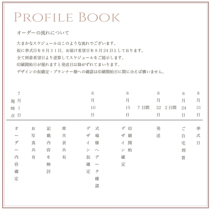 The dahlia-プロフィールブック-【結婚式　ペーパー　プロフィールブック】