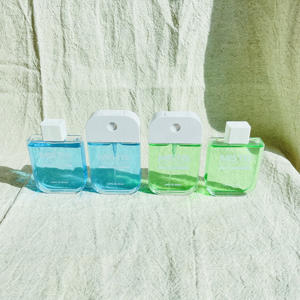 アロマ除菌スプレー　ギフトボックス(リフィル付)　50ml・リフィル各2色(青りんご・メントール)　【結婚式　引き出物　ギフト】