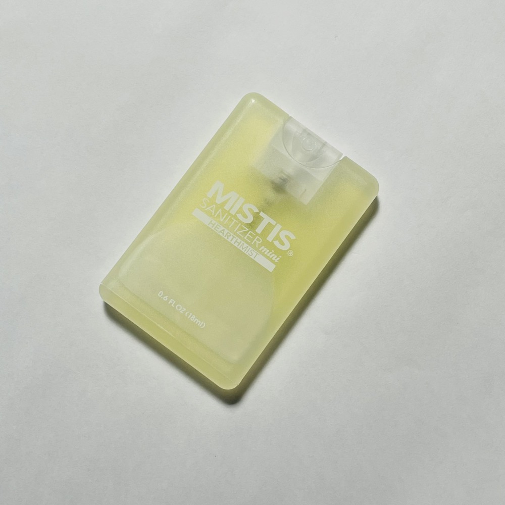 ミニボトルアロマ除菌スプレー(レモンの香り) 18ml MISTIS SANITIZER　【結婚式　プチギフト　雑貨】