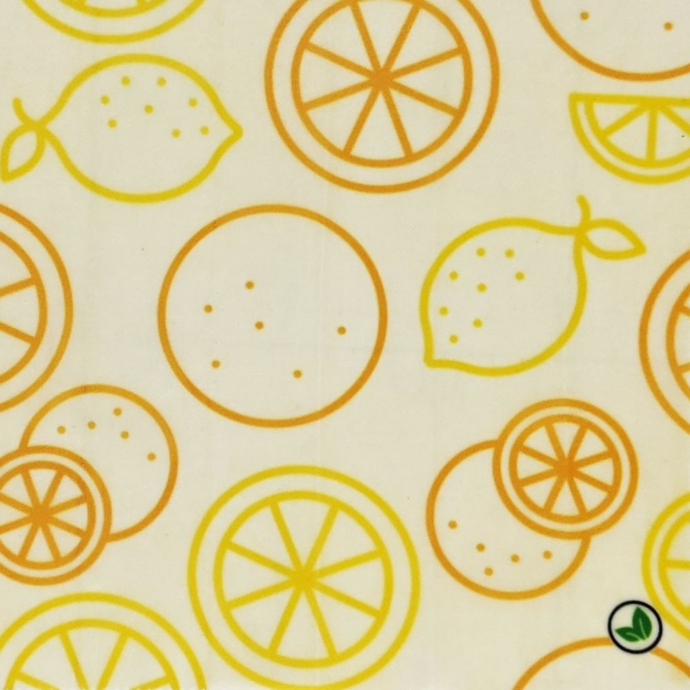 ヴィーガンラップ Lemon柄 3枚入りセット(S・M・L)　【結婚式　ギフト　引き出物　キッチン用品】
