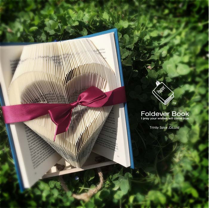 Foldever Book -Open Heart- (ブックアート オープンハート)　【結婚式　ウェルカムボード】
