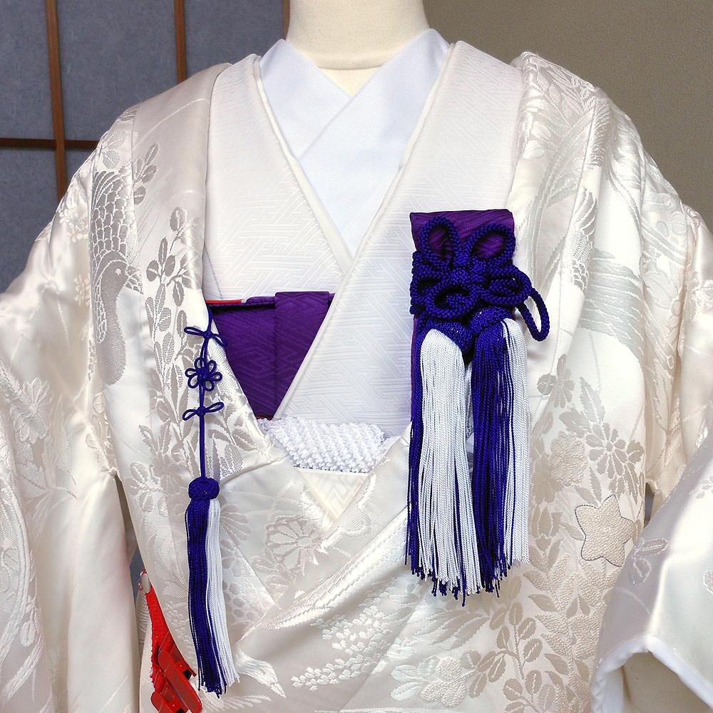 小物6点セット 紫 【結婚式　和装小物　レンタル】