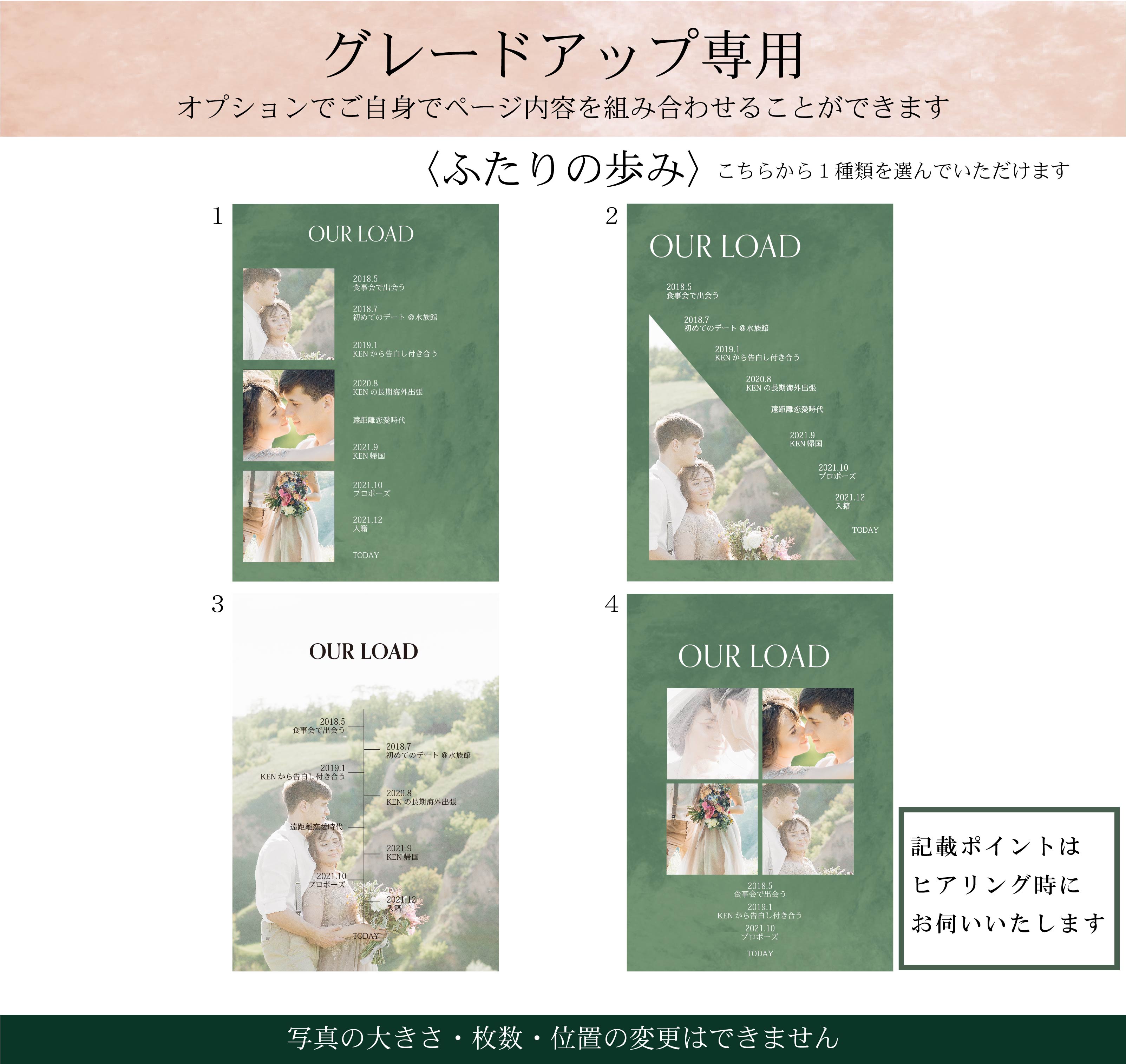 【プロフィールブック】BASIC PLAN - 03【結婚式　ペーパー　プロフィールブック】