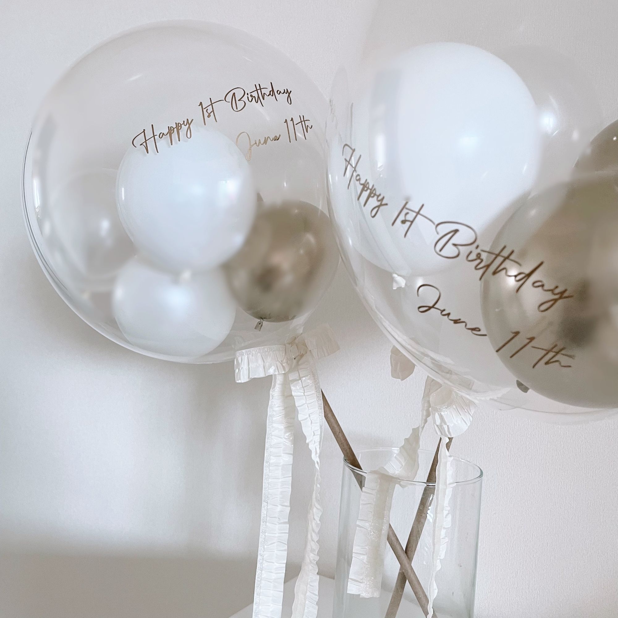 【バルーン】bubble stick balloon×1本　【結婚式　ウェルカムグッズ　バルーン】