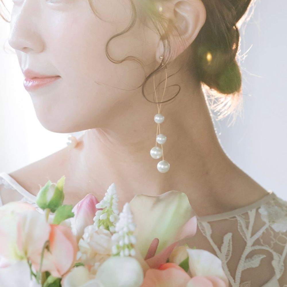 【ピアス・イヤリング】Eloise perl ウェディングアクセサリー 【結婚式　ピアス　イヤリング】