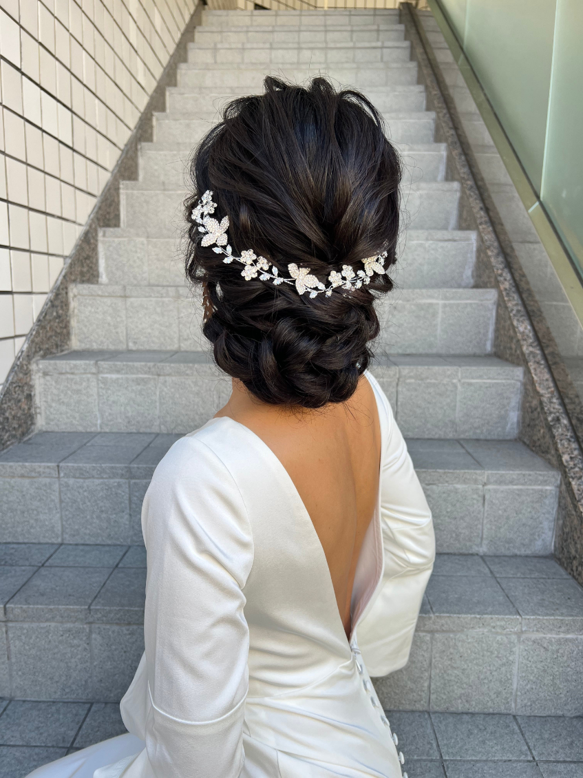 【ヘッドドレス】Kennedy flower ブライダルアクセサリー ヘッドドレス 【結婚式　ヘアアクセサリー】