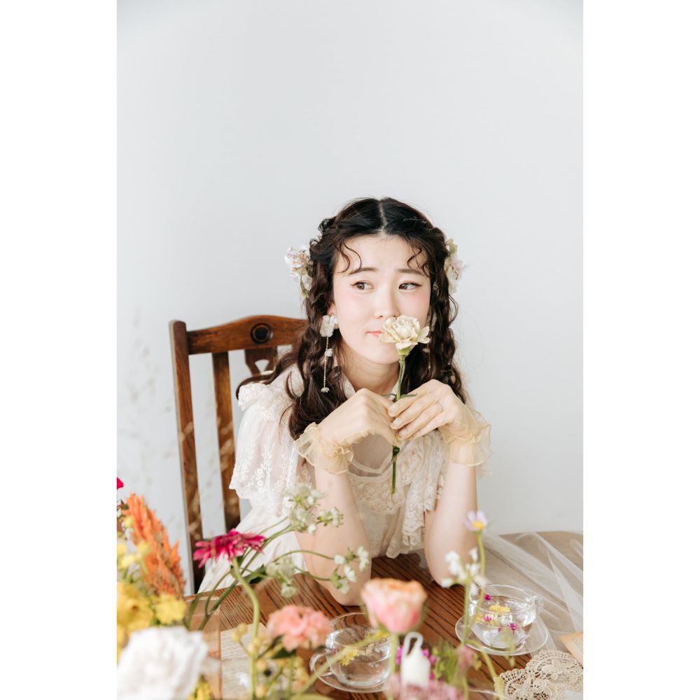 Amelie flower ブライダルアクセサリー ウェディングアクセサリーイヤリング [ AM-175 ]【結婚式　ピアス　イヤリング】