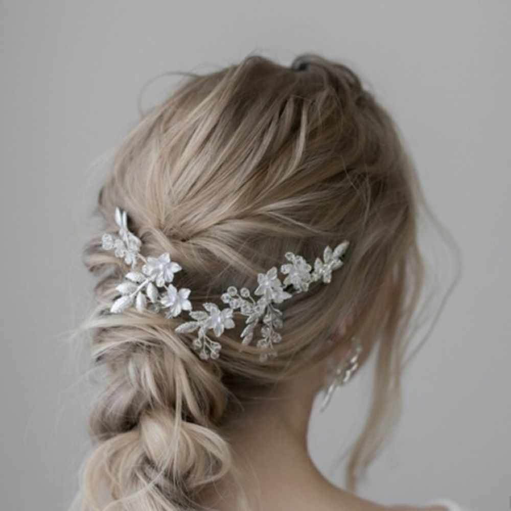 トレゾア髪飾りとイヤリングセット 【結婚式　ヘアアクセサリー】