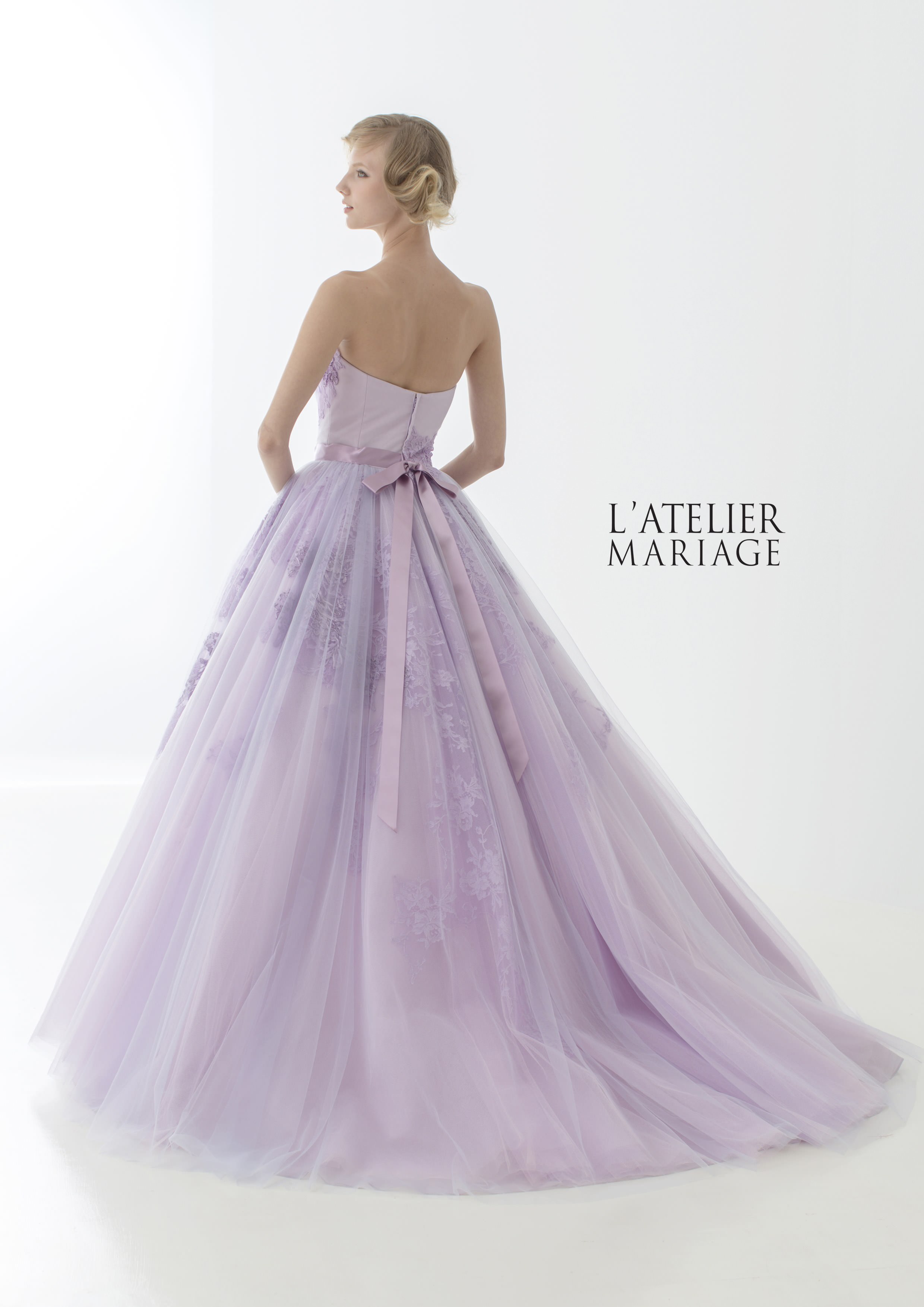 L Atelier Mariage ラベンダー カラードレス ウェディングオンラインショップ Cordy コーディ