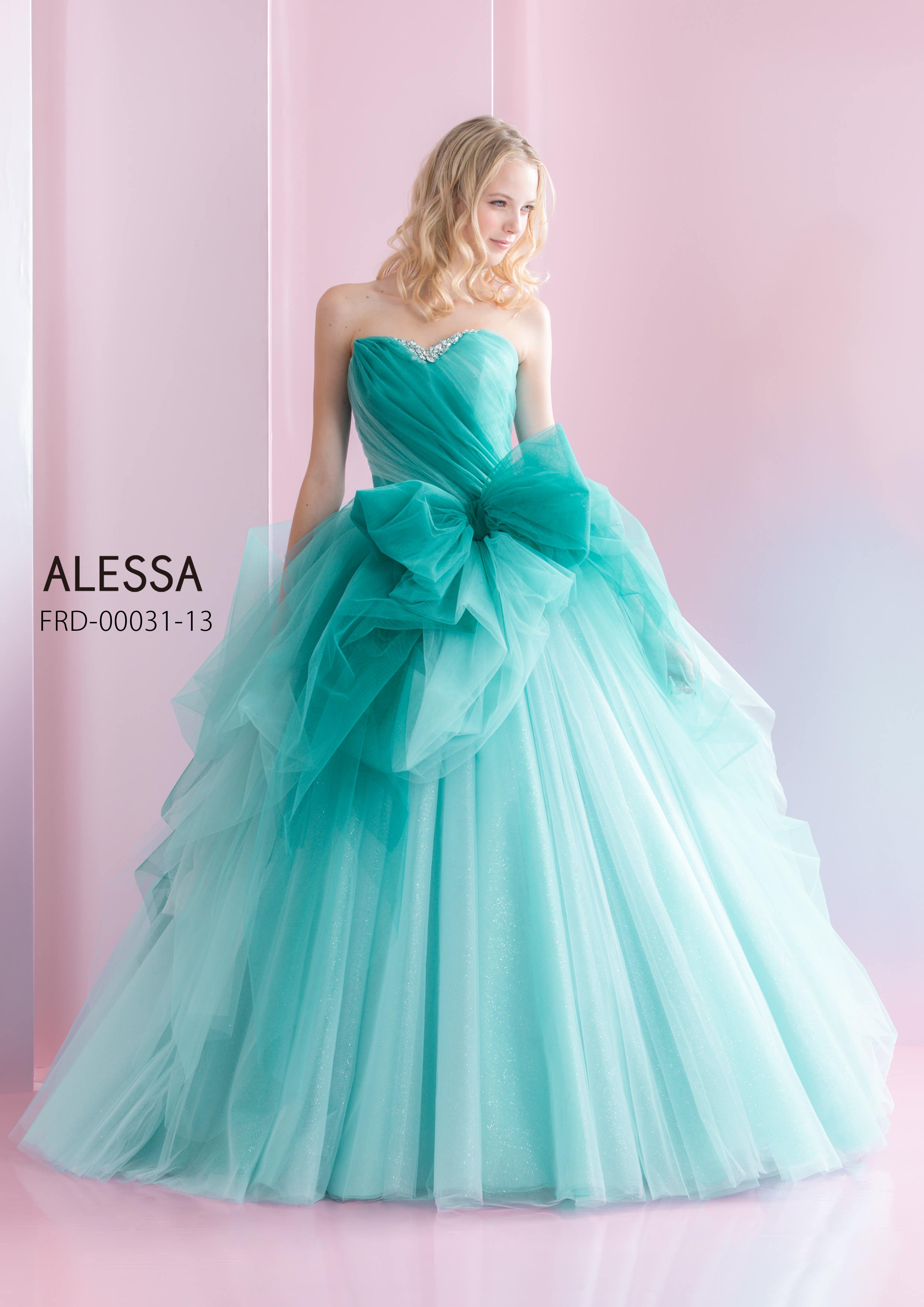ALESSA ブルーグラデーション【カラードレス レンタル】 | ドレス